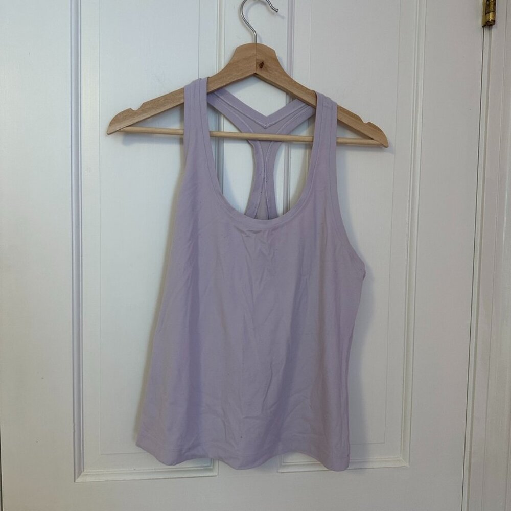Lululemon Waist-Length Racerback Tank Top - Light Purple